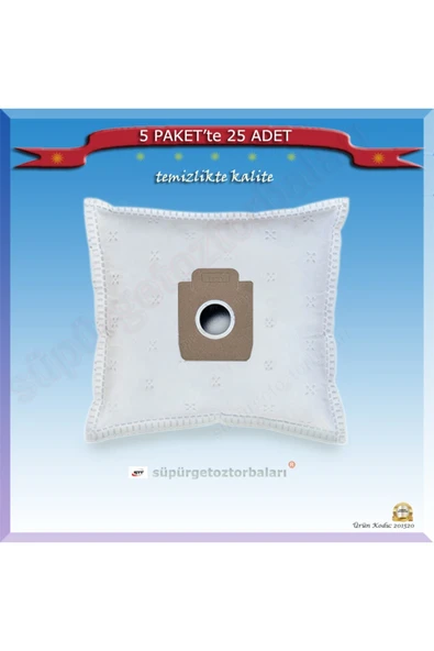 Nilfisk Elite Energy Eco Special Süpürge Toz Torbası 5 Pakette 25 Torba Kd15 ürün görseli 1
