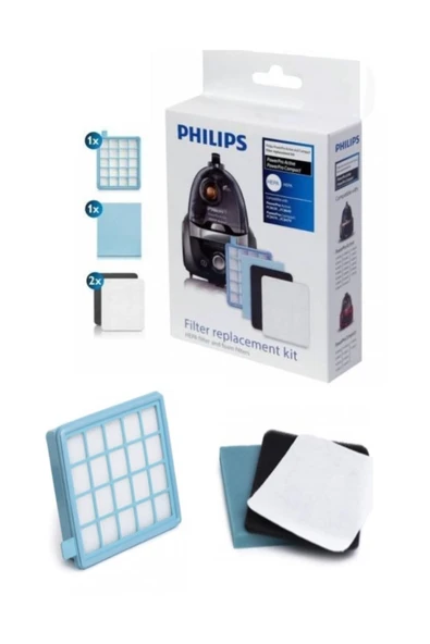 Philips Powerpro Active Fc 8641/01 Hepa Filtre Seti Uyumlu ürün görseli 1