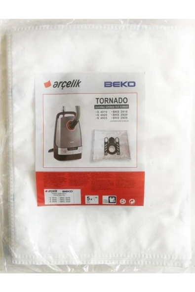 Arçelik S 4940 Tornado Silence Toz Torbası 20 Adet ürün görseli 1