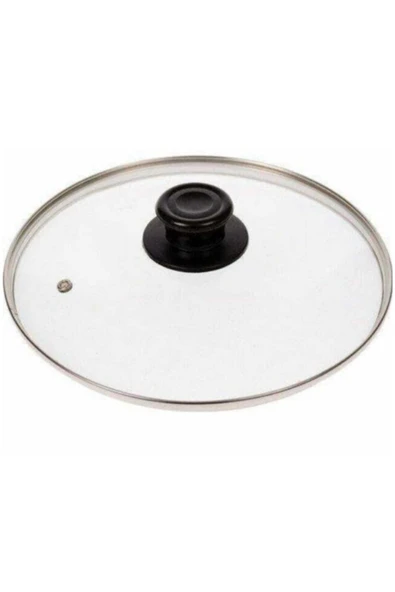 FAMOUS Tencere Tava Sahan Teflon Granit İçin Cam Kapak 28 Cm ürün görseli 1