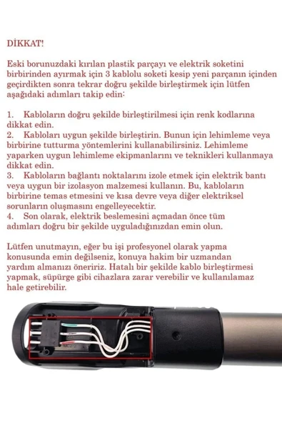 Philips Xc7040/01 Teleskobik Boru Plastiği - Resim 2