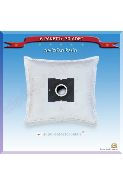 Arçelik S 6260 Süpürge Toz Torbası 30 Adet 200120 ürün görseli 1