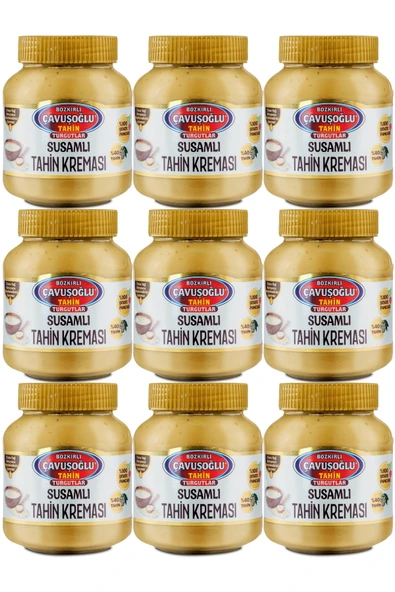 Bozkırlı Çavuşoğlu Çavuşoğlu Susamlı Tahin Kreması 330 gr x 9 Adet ürün görseli 1