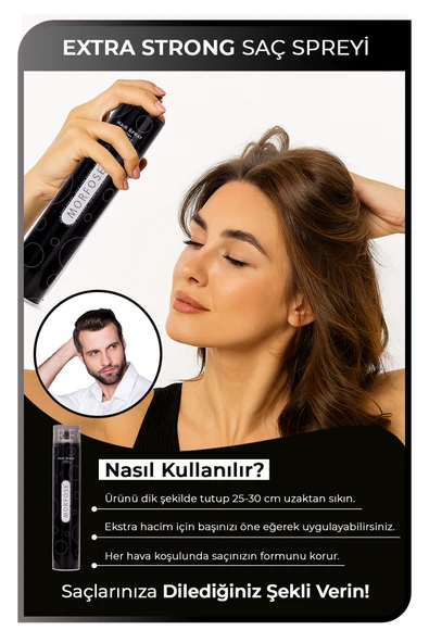 Morfose Extra Strong Saç Spreyi 400 ml - Resim 3
