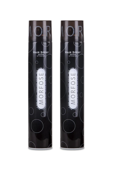Morfose Saç Spreyi Siyah Extra Strong (Ekstra Sert) 400 Ml 2 Adet ürün görseli 1