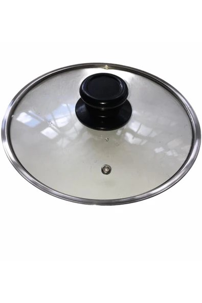 FAMOUS Tencere Tava Sahan Teflon Granit Için Cam Kapak 24 Cm ürün görseli 1