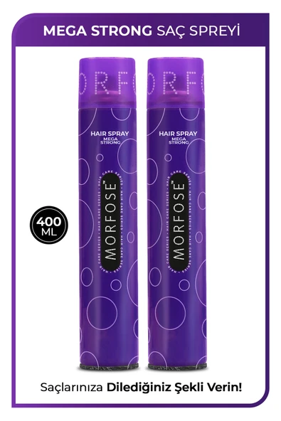 Morfose Mega Strong Saç Spreyi 400 ml 2 Adet ürün görseli 1