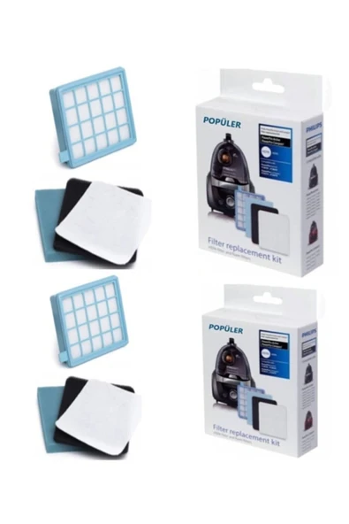 Philips Fc 9323/07 Powerpro Compact Hepa Filtre Seti ( 2 Adet ) Uyumlu ürün görseli 1