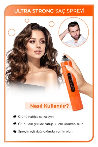 Morfose 3'lü Saç Spreyi Seti (ultra+mega+extra) - Resim 3
