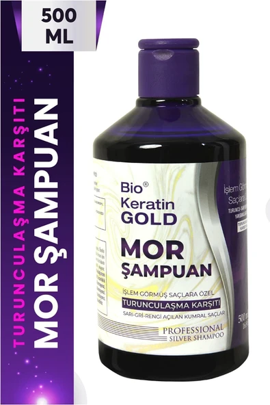 Bio Keratin Gold Turunculaşma Karşıtı Mor Şampuan 500 ml .. ürün görseli 1