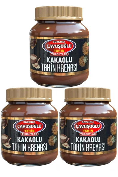 Bozkırlı Çavuşoğlu Çavuşoğlu Kakaolu Tahin Kreması 330 gr x 3 Adet ürün görseli 1