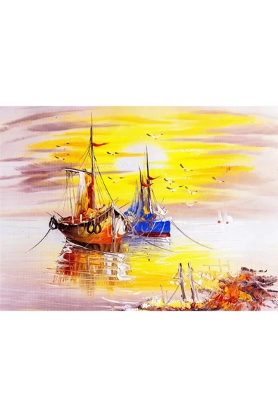 Sessiz Liman Canvas Tablo (50x70) - Resim 2