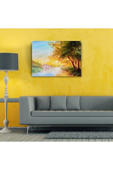 Gün Batımı Canvas Tablo (50x70) - Resim 3
