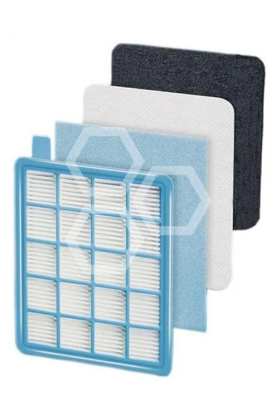 Blc Hepa Filtre Seti Philips Fc 8475 / Fc 9323 Powerpro Compact Elektrikli Süpürge Ile Uyumlu ürün görseli 1