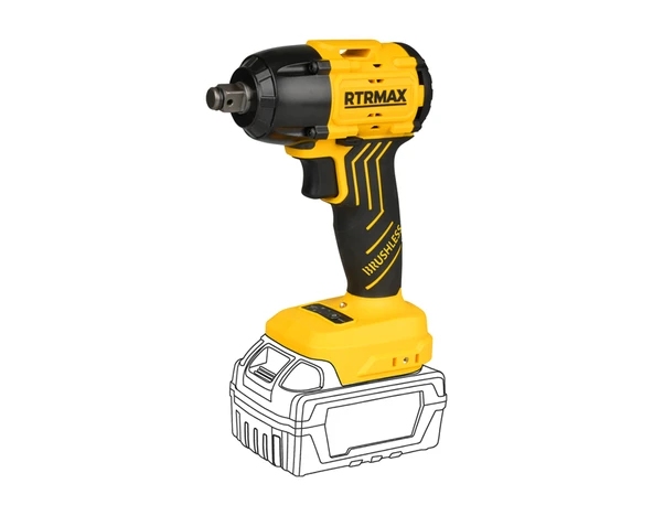 RTRMAX S-LION RTS5030B AKÜLÜ SOMUN SIKMA KÖMÜRSÜZ 1/2 350Nm (AKÜSÜZ) ürün görseli 1