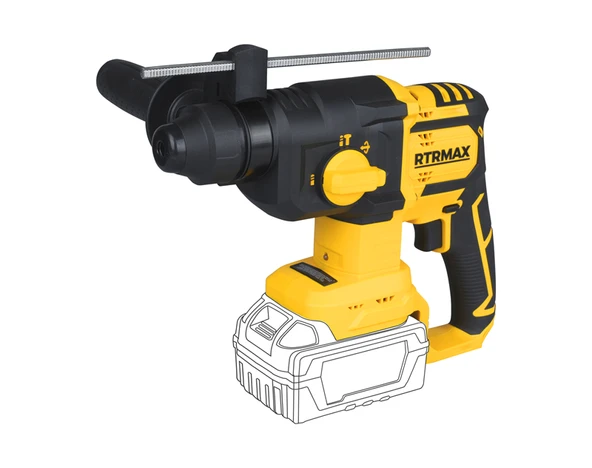 RTRMAX X-LION RTS5040B AKÜLÜ PNÖMATIK KIRICI-DELICI KÖMÜRSÜZ 1.8J 20MM (AKÜSÜZ) ürün görseli 1