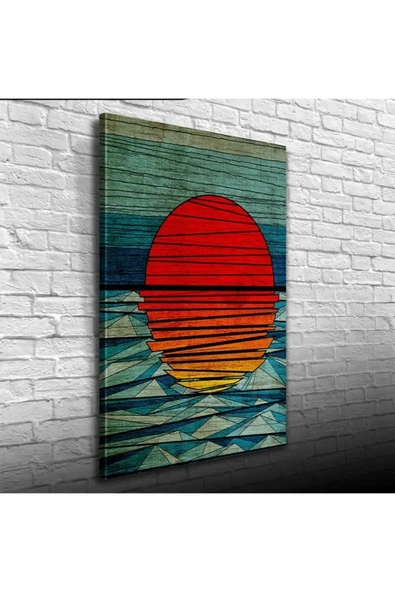 Günbatımı Canvas Tablo (50x70) - Resim 2