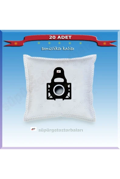 Arçelik Resmi Distribütör Garantili S 6255 C Süpürge Toz Torbası 20 Adet 200720 Beyaz ürün görseli 1
