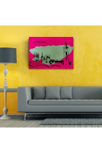 London Canvas Tablo (50x70) - Resim 3
