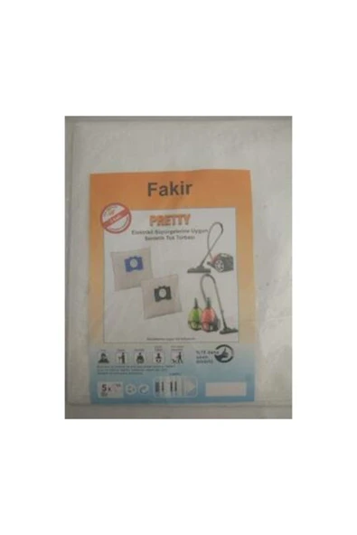 Fakir Pretty Toz Torbası Bez (10 Tane) - Resim 2