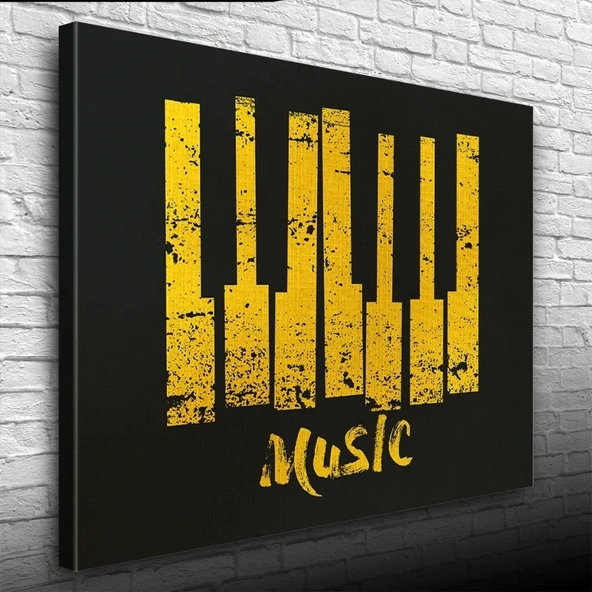 Music Piyano Tuşları Poster Kanvas Tablo 50 x 70 ürün görseli 1