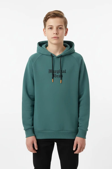 Kapşonlu Baskılı Erkek Çocuk Sweatshirt ürün görseli 1