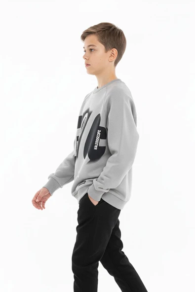 Baskılı Erkek Çocuk Sweatshirt - Resim 2