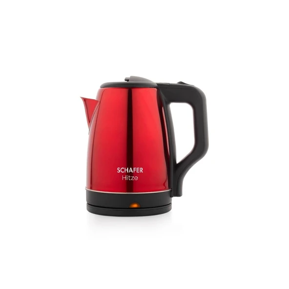 Schafer Hitze Paslanmaz Çelik Su Isıtıcı (Kettle)-Kırmızı ürün görseli 1