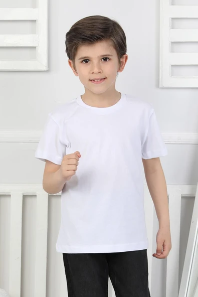 Düz Erkek Çocuk Tişört ürün görseli 1