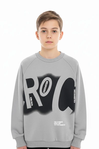 Baskılı Erkek Çocuk Sweatshirt ürün görseli 1