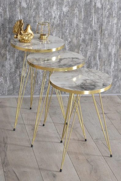 Zigon Sehpa Gold Efes Tel 1043 - Resim 3