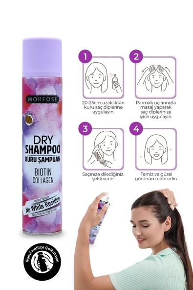 MORFOSE KURU ŞAMPUAN 200ML EKSTRA HACİM - Resim 3
