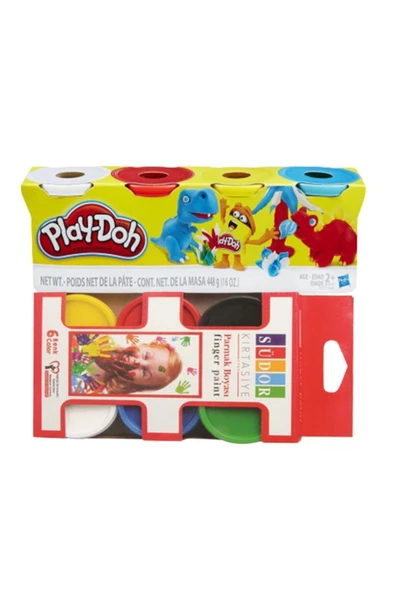 Play-doh Oyun Hamuru, 6'lı Parmak Boyası ürün görseli 1