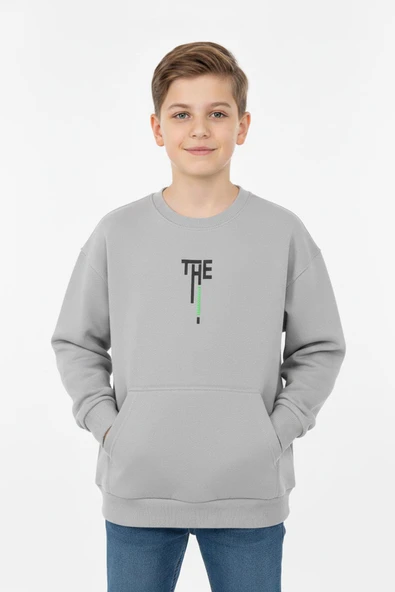 Kanguru Cepli Bisiklet Yaka Erkek Çocuk Sweatshirt ürün görseli 1