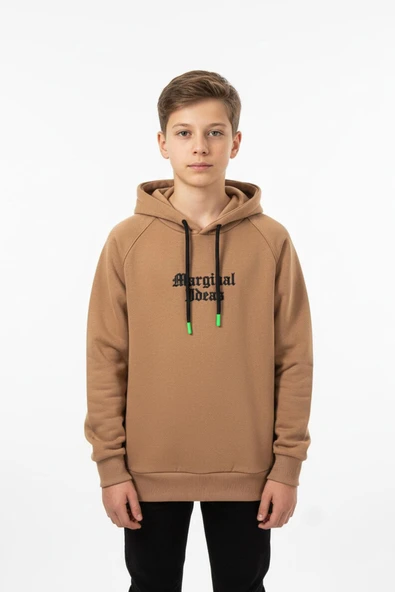 Kapşonlu Baskılı Erkek Çocuk Sweatshirt - Resim 2