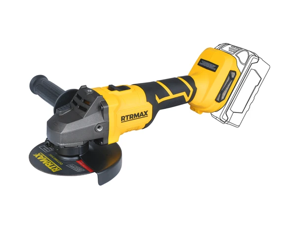 RTRMAX S-LION RTS5050B AKÜLÜ TASLAMA KÖMÜRSÜZ 115 MM 8.500RPM (AKÜSÜZ) ürün görseli 1