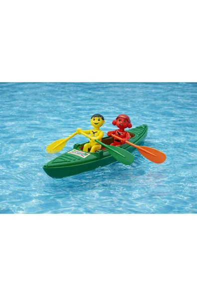 Çift Kişilik Oyuncak Kano & Rafting Seti Figürlü Kürekli Eğitici Su Oyuncağı Çocuk Oyun Seti ürün görseli 1