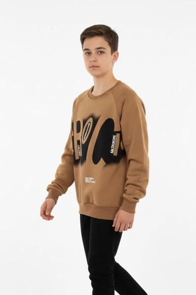 Baskılı Erkek Çocuk Sweatshirt - Resim 2