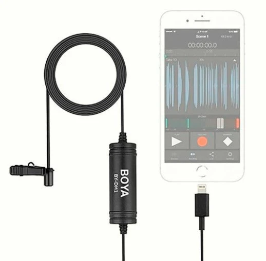 Boya BY-DM1 Profesyonel Iphone Yaka Mikrofonu ürün görseli 1