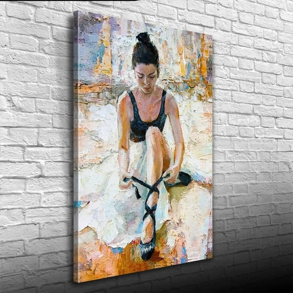 Yağlıboya Balerin Portresi Kanvas Tablo 50 x 70 ürün görseli 1