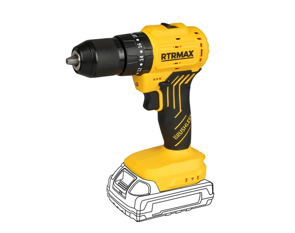 RTRMAX S-LION RTS5012B AKÜLÜ DARBELI MATKAP KÖMÜRSÜZ 54Nm (AKÜSÜZ) ürün görseli 1