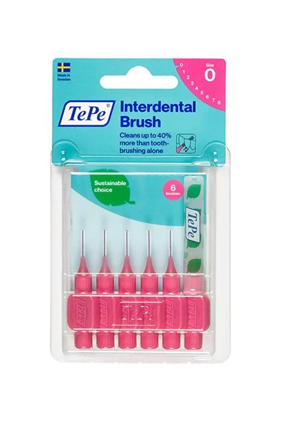 Tepe T180 Diş Arası Fırçası Blister 0,4mm Pembe ürün görseli 1
