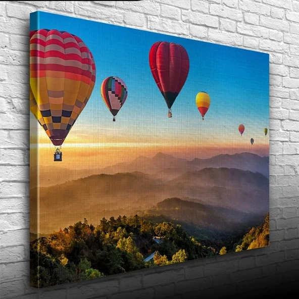 Sıcak Hava Balonları Kanvas Tablo 50 x 70 ürün görseli 1