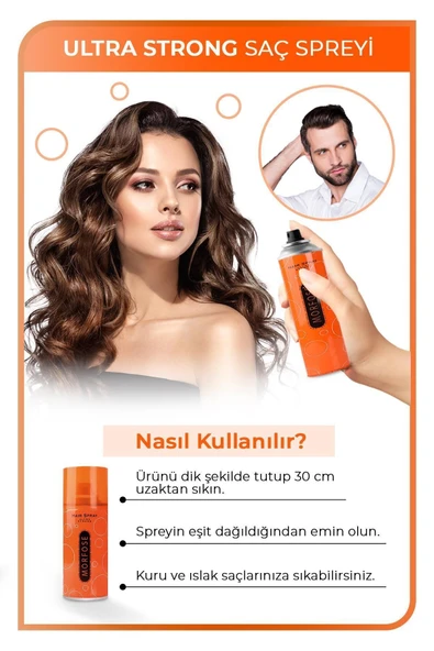 MORFOSE SAÇ SPREYİ 75ML TURUNCU - Resim 3