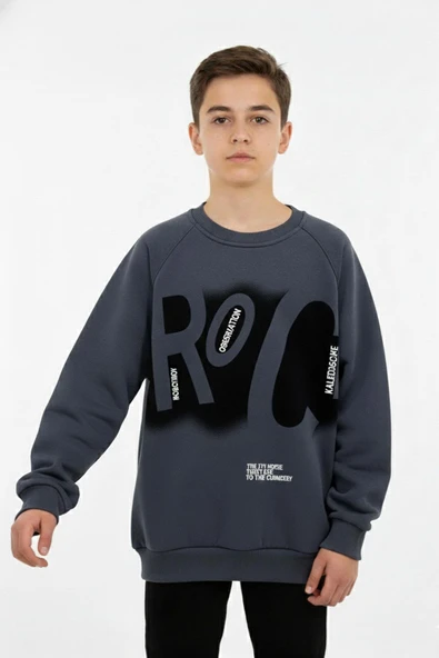 Baskılı Erkek Çocuk Sweatshirt - Resim 3