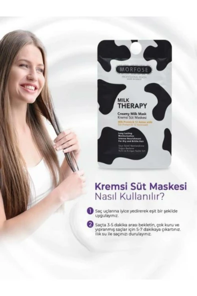 MORFOSE SAÇ MASKESİ 25ML POŞET MİLK THERAPY ürün görseli 1