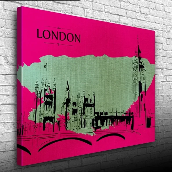 London , Londra Tarihi Yapılar Kanvas Tablo 50 x 70 ürün görseli 1