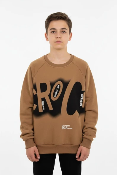 Baskılı Erkek Çocuk Sweatshirt ürün görseli 1