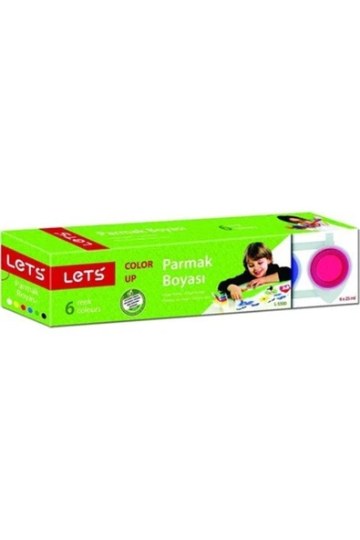 Lets Parmak Boyası 6 Renk X 25 Mg - Resim 2