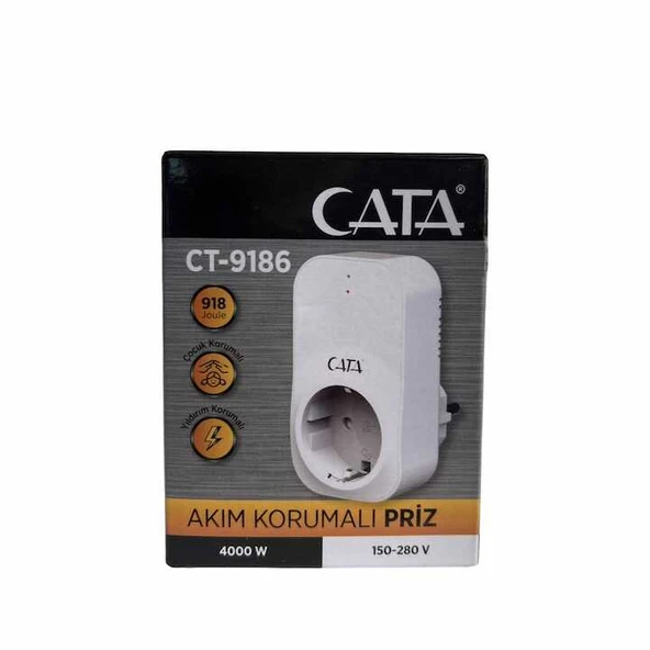 Cata Ct 9186 Akım Korumalı Priz ürün görseli 1